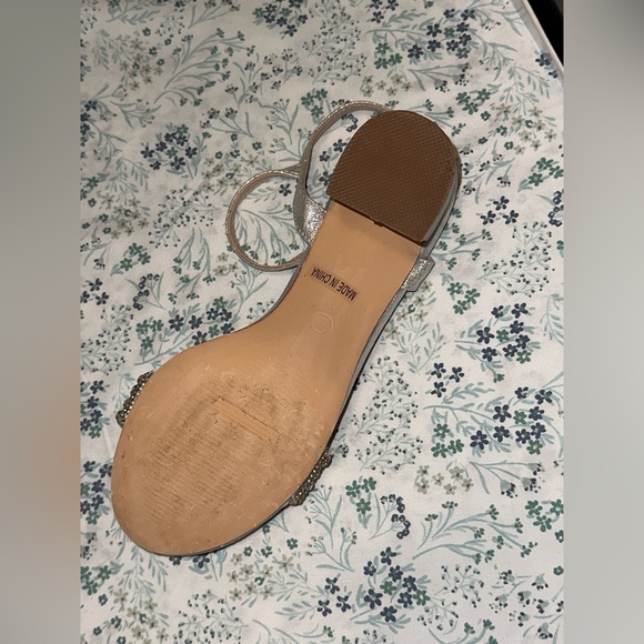 Silver Block heel size 7 woman - Picture 6 of 6